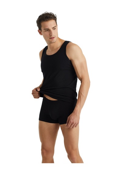 Blackspade Erkek Organik Pamuk Elastan Boxer 9481 - Siyah