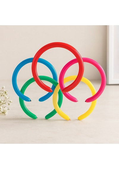 Sosis Balon Uzun 2'' / 5 Cm 100'lü Çok  Renkli