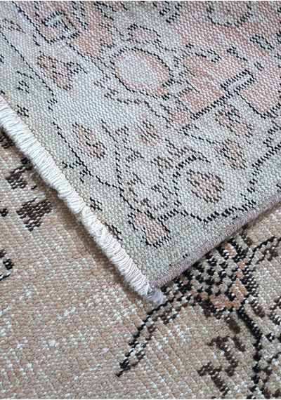 Modern Bohem Stil Vintage Halı Özel Tasarım Koleksiyonu Bej