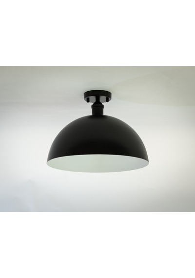 Riolight Retro Siyah Içi Beyaz Tekli Metal Plofonyer Avize Çap: 4 (538284418)