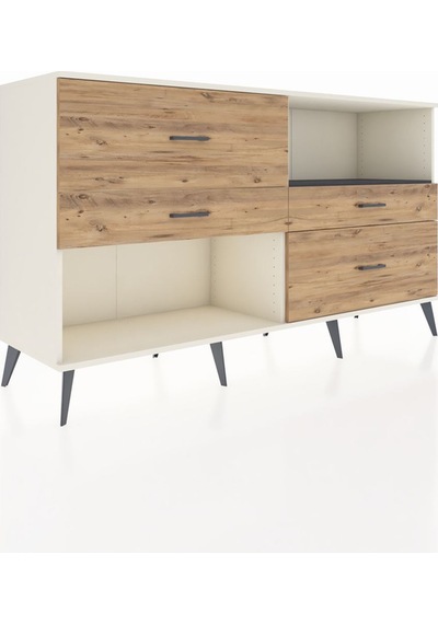 Hyperion Konsol Tek Raflı 4 Çekmeceli 176x44x99 Aytaşı-antrasit/ Aytaşı-antrasit/çam Hyperion Konsol Tek Raflı 4 Çekmeceli 176x44x99 Aytaşı-antrasit/ Aytaşı-antrasit/çam