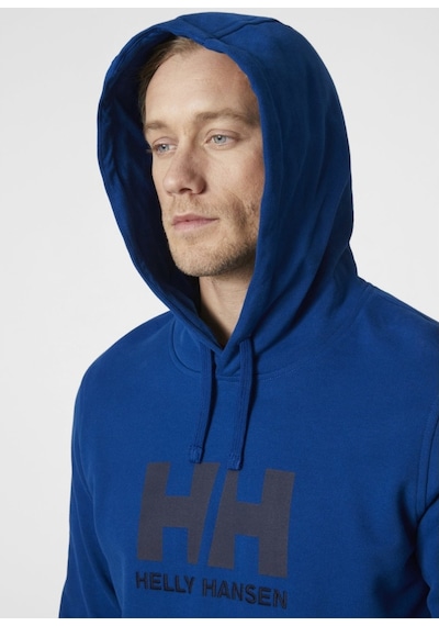 Helly Hansen Hh Logo Hoodie Erkek Lacivert Kapüşonlu Sweatshirt 33977-606