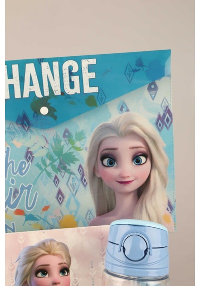 Dekomus Lisanslı Gıft Box Özel Kutulu "elsa'nın Mavi Okul Yolculuğu" Kırtasiye Ve Yemek Seti