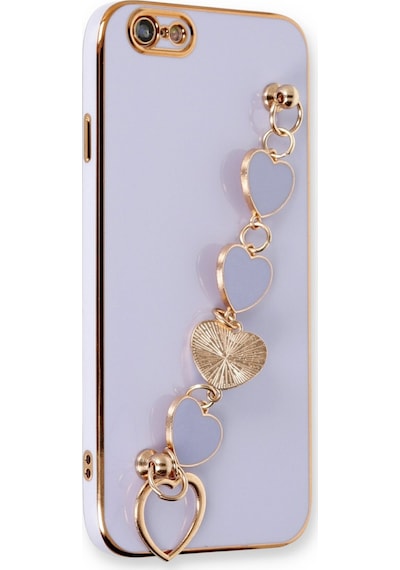 Newface Apple Uyumlu iPhone 6 Kılıf Esila Silikon - Lila lila