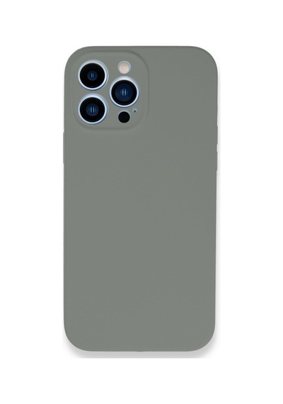 Apple Uyumlu   iPhone 13 Pro Max Kılıf Lansman Legant Silikon - Gri