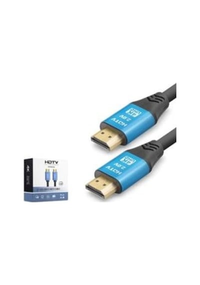 Nodar Nd4056 Hdmı 2.0 Kablo 4k 60 Hz Od 8.0 Mm 25 M Siyah Mavi Kdo
