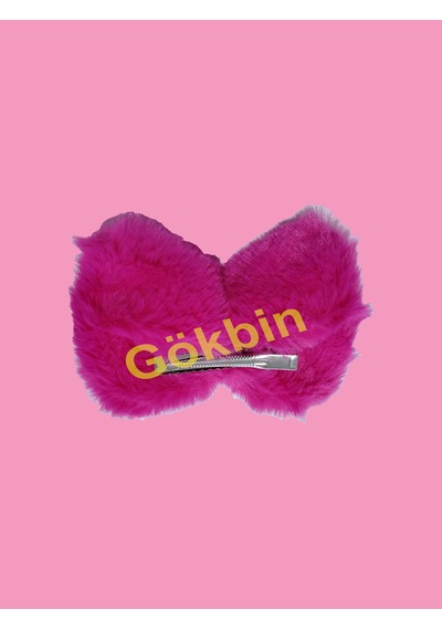 Gökbin Kız Çoçuk Kadın Sevimli Kuromi Peluş Fiyonklu Taç Toka Çok Renkli