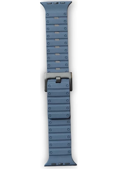 Newface Apple Watch 42mm Magnus Mıknatıslı Silikon Kordon - Mavi