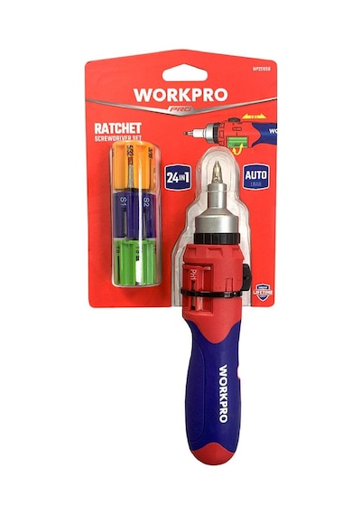 Workpro Wp221056 24 Parça Profesyonel Cr-v Cırcırlı Bits Tornavida Seti