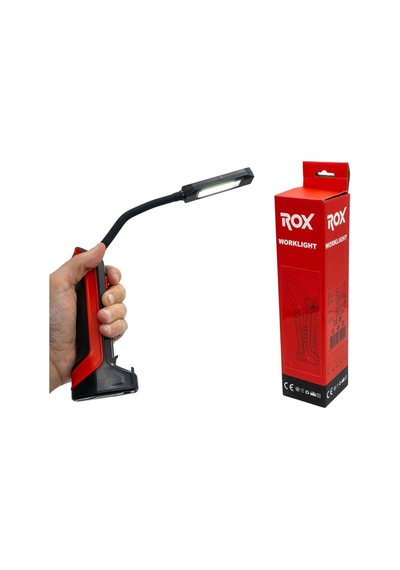 Rox 0220 Şarjlı Çok Amaçlı Esnek Boyunlu Çalışma Feneri 1000 Lm