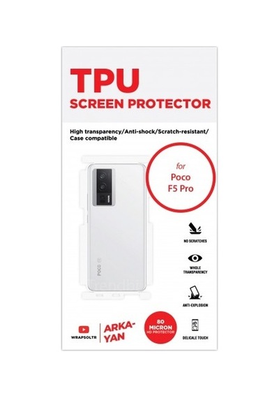 Xiaomi Poco F5 Pro Arka Ve Yan Koruyucu Tpu Film