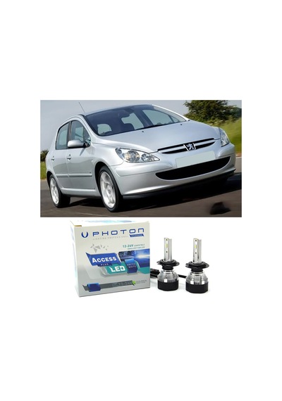 Peugeot 307 Led Xenon Kısa Far Ampulü H7 Access Yeni Seri Beyaz 2000-2005