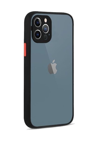 Apple Uyumlu iPhone 12 Pro Max Montreal Arkası Şeffaf Sert Silikon Kılıf