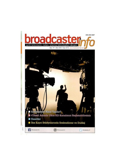 Broadcasterinfo:aylık Televizyon,radyo,sinema Teknolojileri Dergisi-kalibrasyon Nasıl Yapılır Sayı:171-mart 2019 Retro Koleksiyon Eski Baskı