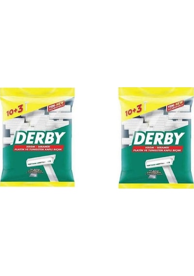 Derby Tek Bıçak 2 x 13'lü Paket