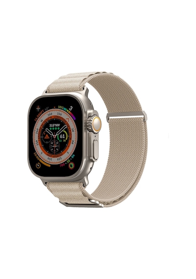 Watch 7 45mm Kordon Skinarma Kobu Hasır Strap Kayış Krem