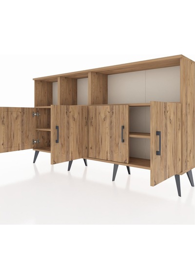 Arges Konsol 6 Raflı 4 Kapaklı 176x30x99 Çam-çam Atlas Çam - Atlas Çam Arges Konsol 6 Raflı 4 Kapaklı 176x30x99 Çam-çam Atlas Çam - Atlas Çam