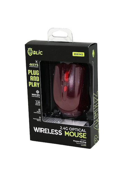 Bordo Kablosuz Mouse 2.4g 8-10m Distance Wireless - Kablosuz 1600dpı Oyun Fare Bwm-5 5365