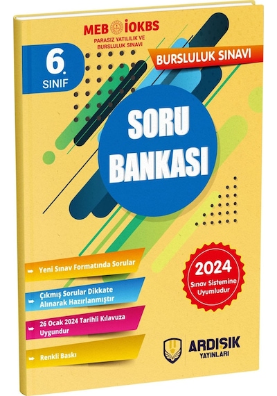 Ardışık Yayınları 6. Sınıf 2025 Bursluluk Sınavı Soru Bankası