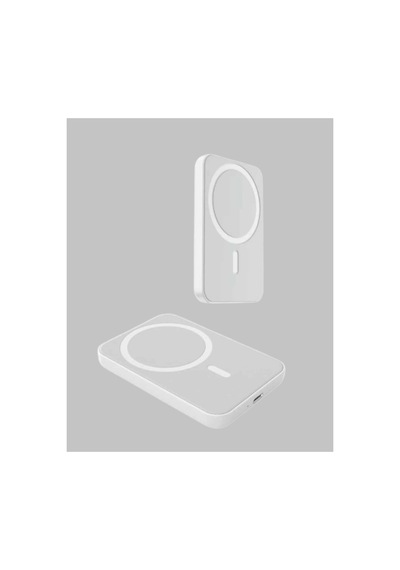 Manyetik Kablosuz Powerbank - Ultra Hafif, Apple iPhone 12-15 Uyumlu Siyah