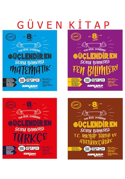Ankara Yayınları 8.sınıf Lgs Matematik Fen Türkçe İnkılap S.b Set