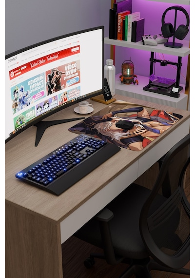 Cyno Genshin Impact Anime Gacha V1 - 48x40 Xl Gaming Mouse Pad Fare Altlığı