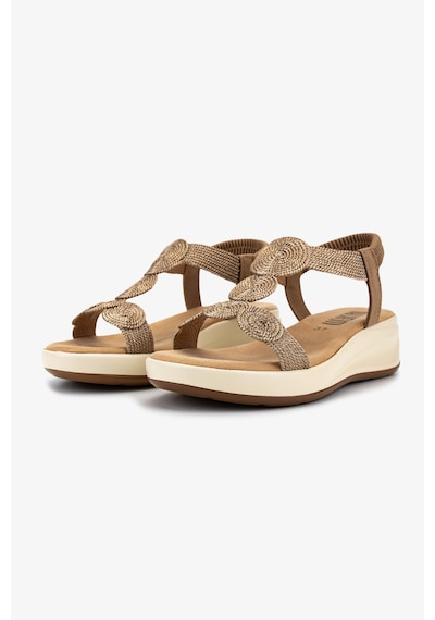 Valmenti Kadın Deri & Tekstil Rose Düz Sandalet 1141 1951-h12 Bn Sndlt Y26 Rose/camel Nubuck