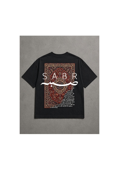 Yolo Street Oversize Siyah Tişört Sabr Halı Desenli Arka Baskı Unisex Pamuk Streetwear Siyah Yolo Street Oversize Siyah Tişört Sabr Halı Desenli Arka Baskı Unisex Pamuk Streetwear Siyah