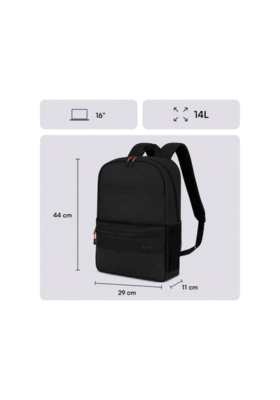 Pax Line Mcc-1622 16 İnç Laptop Sırt Çantası, Mackbook Sırt Çantası, Bilgisayar Ve Notebook Çantası, Kadın Erkek Bilgisayar İş Çantası, Üniversite Okul Çantası, Siyah