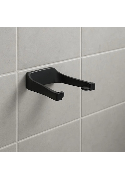 Siyah Tuvalet Kağıdı Tutucu Mat Kaplama Banyo Peçetelik Diğer