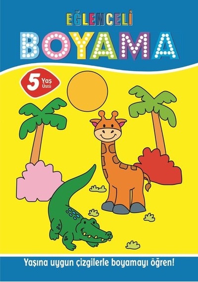 Eğlenceli Boyama - 5 Yaş Üstü 4'lü Pastel Boya Hediyeli- Parıltı Yayınları