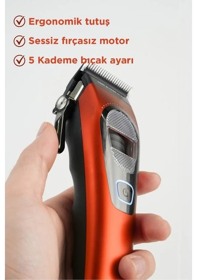 Fenda Profesyonel Saç Kesme Makinesi Turuncu Fndsacks0004