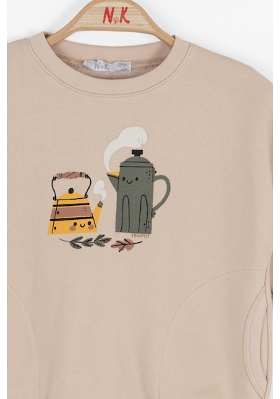 Nk Kids Kız Çocuk Sweatshirt 37601 Vizon