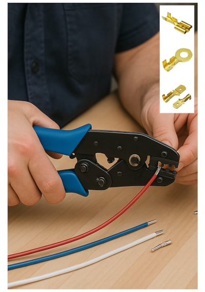 Ges Sp-11 İzolesiz Kablo Pabucu Sıkma Pensesi 1.5-6mm2 Yyt-11