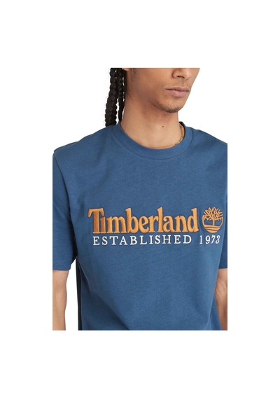 Timberland Embroidery Logo Lacivertvert Erkek Kısa Kol T-Shirt 000000000101988872 Lacivert