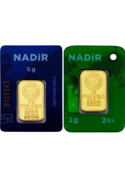 Tuğrul Kuyumculuk 6 Gram 24 Ayar Külçe Altın (5+1)