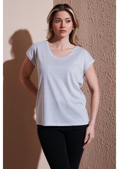 Fashion Friends Bayan Bluz 25y0202k1 Gümüş Gümüş