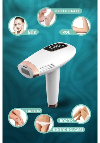 Senseviy Ipl Buz Lazer Epilasyon 999.999 Atım Otomatik Ağrısız Vücut Cihazı