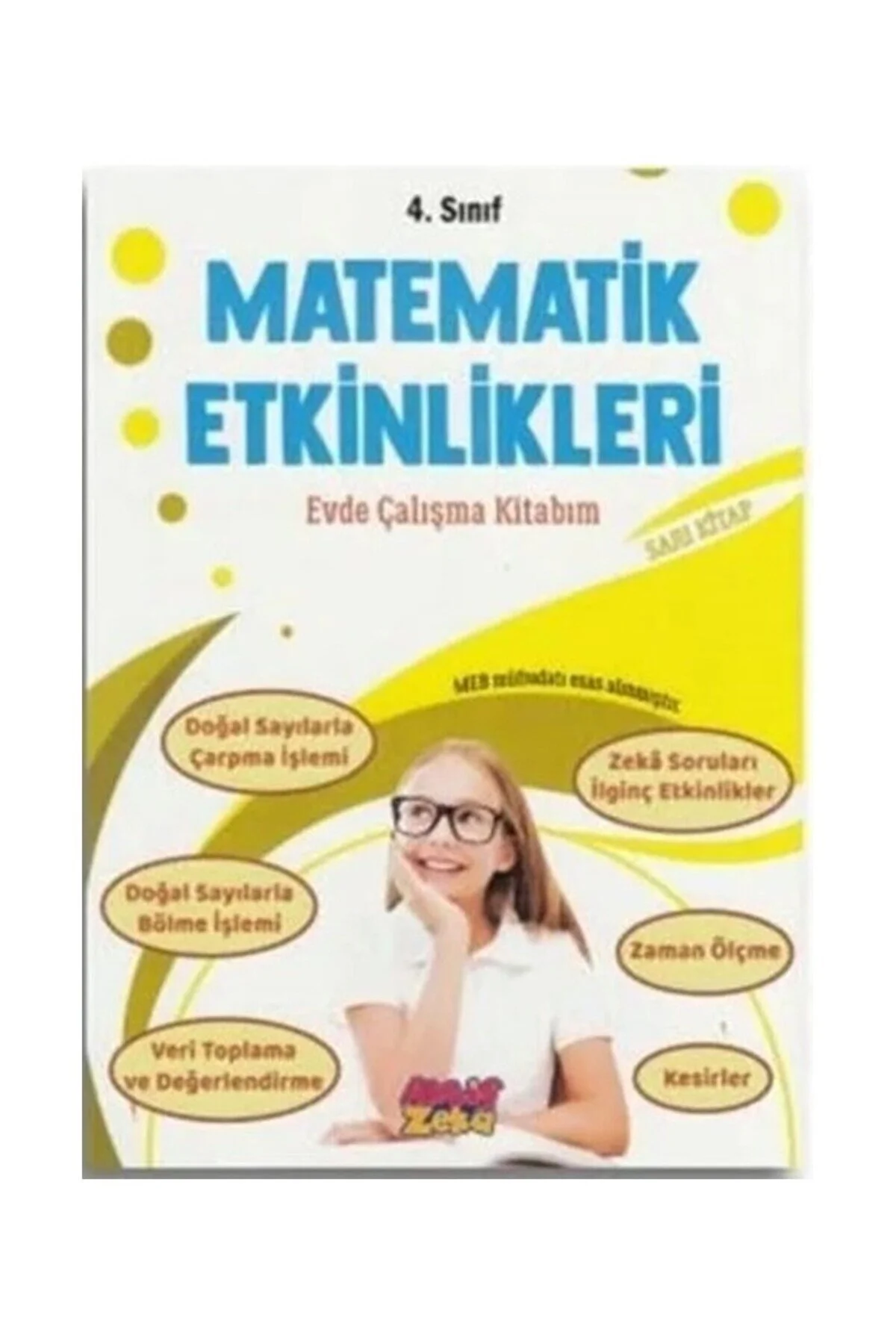 4.sınıf Matematik Etkinlikleri Evde Çalışma Kitabım Sarı Kitap
