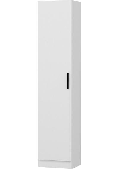 Minar Kale 210 Cm 1 Kapaklı 1b Raf Portmanto Beyaz