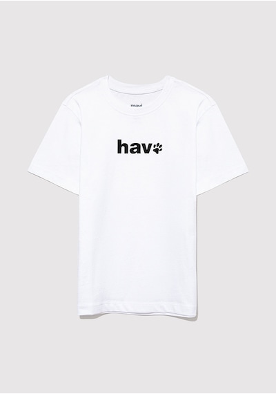 Mavi - Hav Baskılı Beyaz Çocuk Tişört 6610350-620 Beyaz