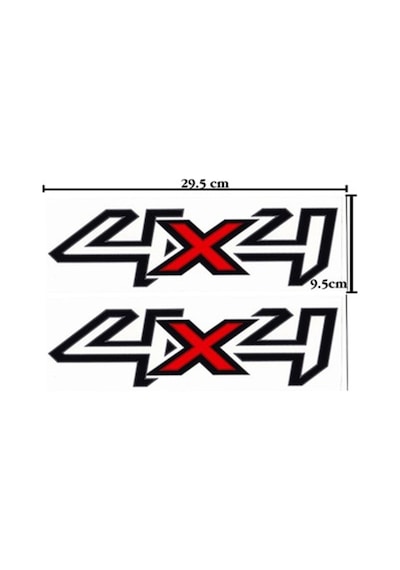 Ford Ranger 4X4 Sticker 2 Adet