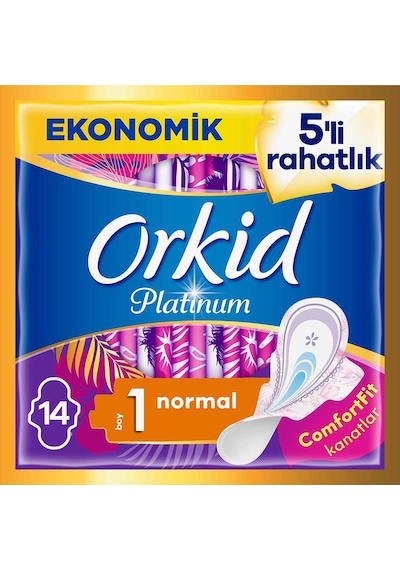 Orkid Platinum Hijyenik Ped Ultra Normal 14'lü