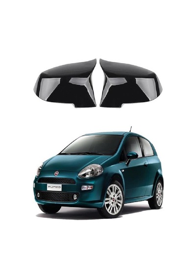 Fiat Punto 12-19 Araca Özel Batman Yarasa Ayna Kapağı Pianoblack