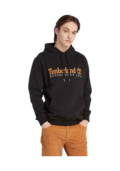 Timberland Established 1973 Embroidery Logo Brush B Erkek Sweatshirt Siyah