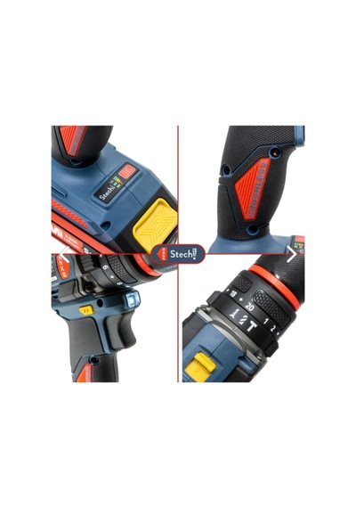 Stech Stechend Sx22-2x4.0 Akülü Kömürsüz Darbeli Matkap 20v 4.0ah
