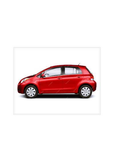 Toyota Uyumlu Yaris Krom Cam Çıtası 4 Prç. 2005-2011 Paslanmaz Çelik