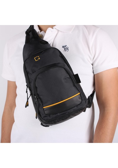 Bagacar Mega Model 1006 Siyah Unisex Body Bag Omuz Çantası