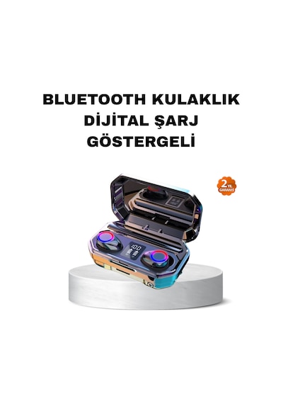 Kablosuz Kulaklık Uzun Pil Ömürlü Şarj Kutulu Ergonomik Hafif Tasarım