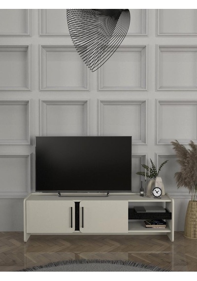 Venera Tv Sehpası Kumtaşı - Senkronsiyah 150 Cm Safir